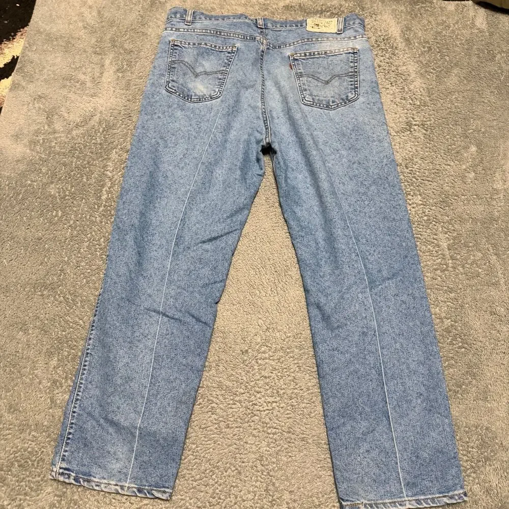 Vintage Levi’s 540 Jeans Men’s 40 x30 Blue Relaxed Denim Brown Tab 90s
